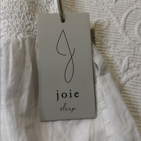 Joie White Shorts with Yellow Lemon & Green Leaf Embroidery. Sleep shorts. NWT S - Picture 7 of 8